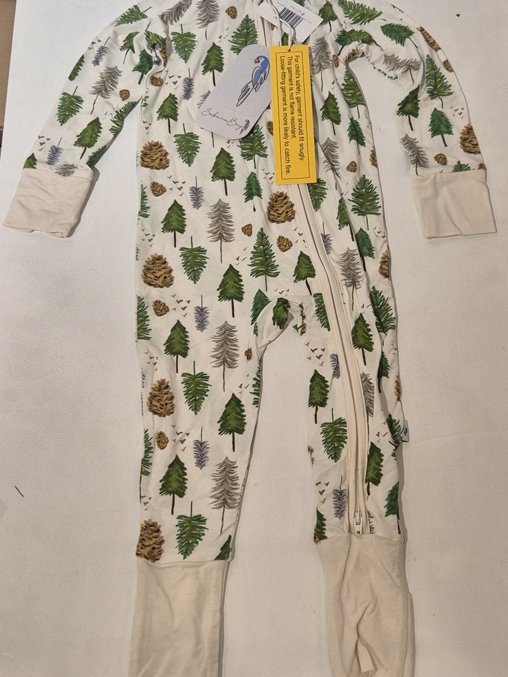 BC Forest Bamboo Zipped Romper 12-18 Months Baby